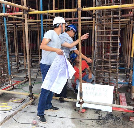 桂華分公司：堅守崗位，端午節(jié)建設工地不停歇