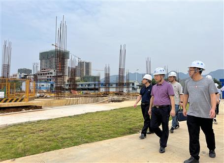 賴海標(biāo)到冶建第三分公司項目開展第三季度和“雙節(jié)”前安全生產(chǎn)質(zhì)量綜合大檢查